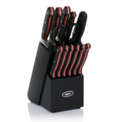 Wholesale - 14pc DURBIN S.S CUTLERY SET W/BLK BLOCK AND FORGED HANDLES C/ P4, UPC: 085081507051